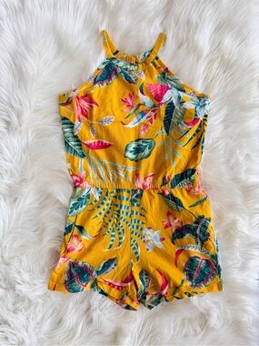 Old Navy Yellow Floral Girls' Romper